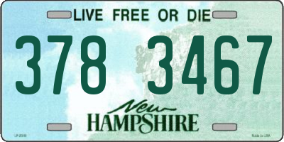 NH license plate 3783467