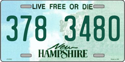 NH license plate 3783480