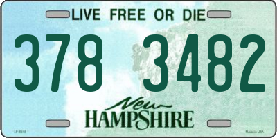 NH license plate 3783482