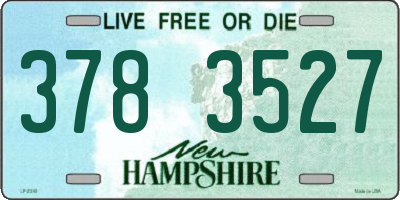 NH license plate 3783527