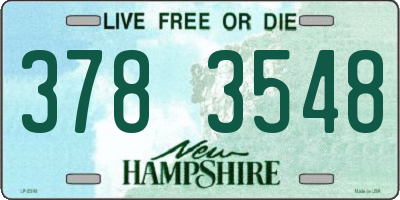 NH license plate 3783548