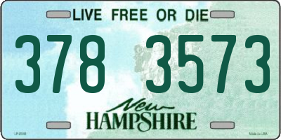 NH license plate 3783573