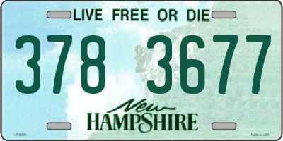 NH license plate 3783677