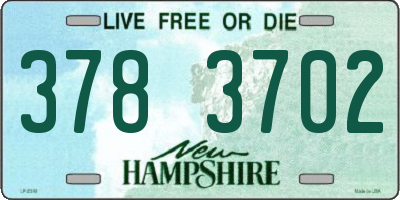 NH license plate 3783702