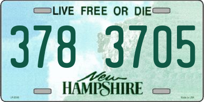 NH license plate 3783705