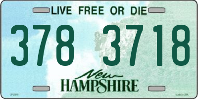 NH license plate 3783718