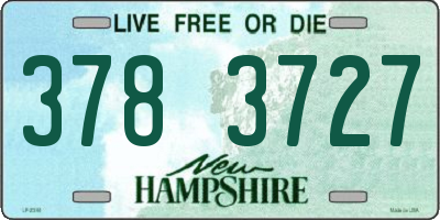 NH license plate 3783727