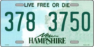 NH license plate 3783750