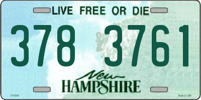 NH license plate 3783761