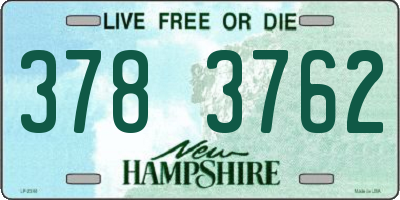 NH license plate 3783762