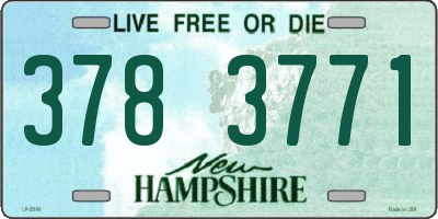 NH license plate 3783771