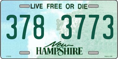 NH license plate 3783773