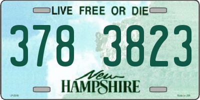 NH license plate 3783823