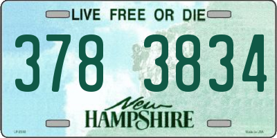 NH license plate 3783834