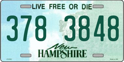 NH license plate 3783848