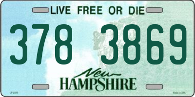 NH license plate 3783869