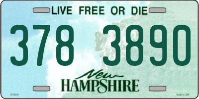 NH license plate 3783890