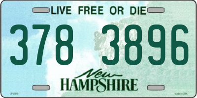 NH license plate 3783896