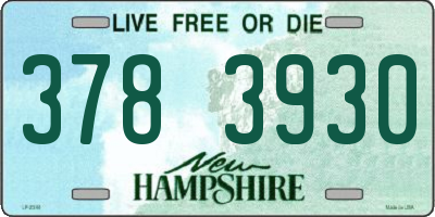 NH license plate 3783930
