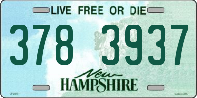 NH license plate 3783937