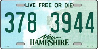 NH license plate 3783944