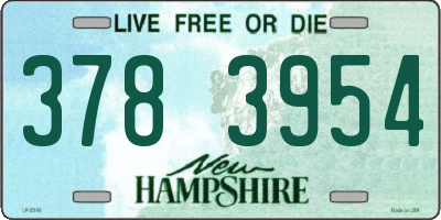 NH license plate 3783954