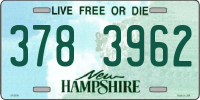 NH license plate 3783962