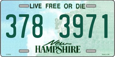 NH license plate 3783971