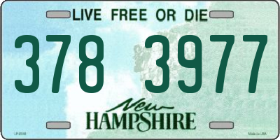 NH license plate 3783977