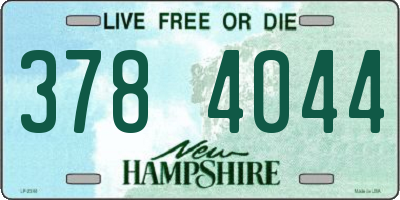 NH license plate 3784044