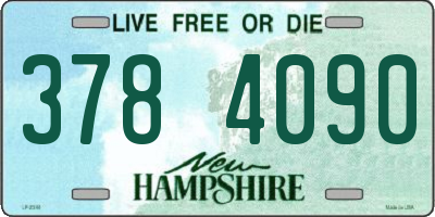 NH license plate 3784090