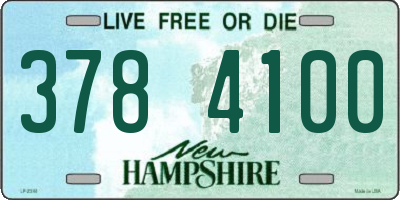 NH license plate 3784100