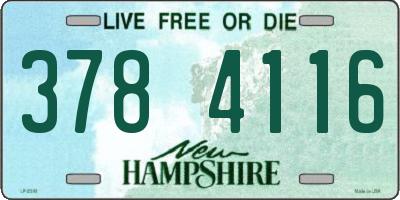 NH license plate 3784116