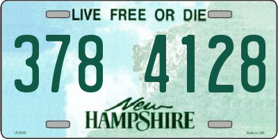 NH license plate 3784128