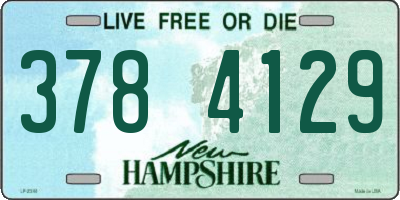 NH license plate 3784129