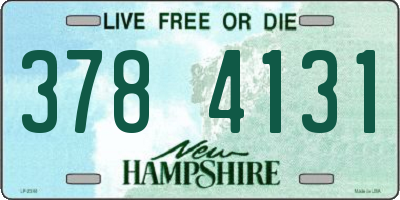 NH license plate 3784131