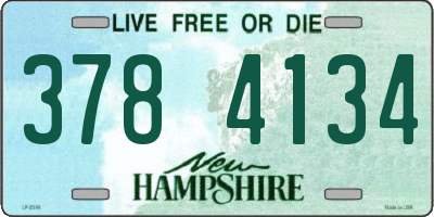 NH license plate 3784134