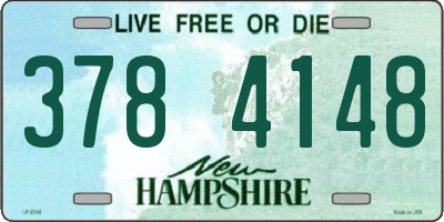 NH license plate 3784148