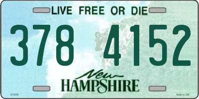 NH license plate 3784152