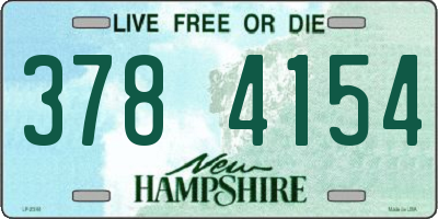 NH license plate 3784154