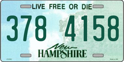 NH license plate 3784158