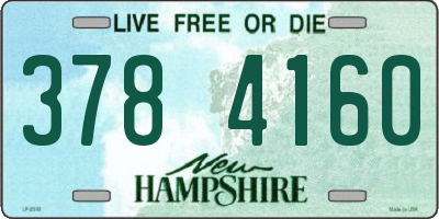 NH license plate 3784160