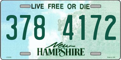NH license plate 3784172