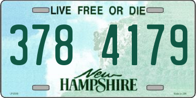 NH license plate 3784179