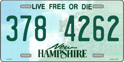 NH license plate 3784262