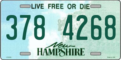 NH license plate 3784268