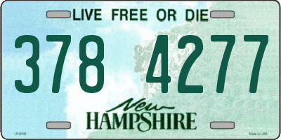 NH license plate 3784277