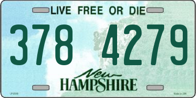 NH license plate 3784279