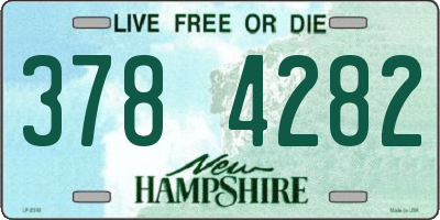 NH license plate 3784282