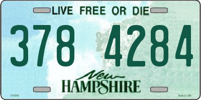 NH license plate 3784284